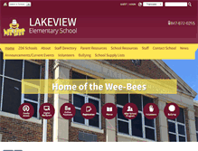 Tablet Screenshot of lakeviewschool.zion6.org